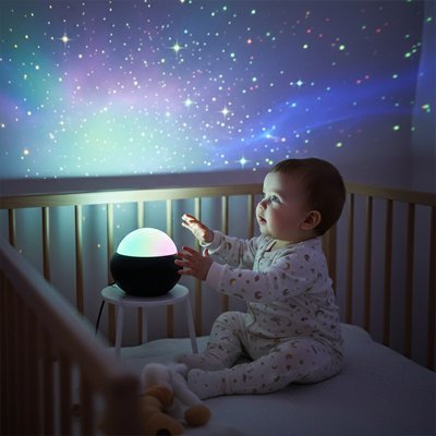 Veilleuse projection ciel étoilé 360° pour bébé et enfant | Projecteur galaxie apaisant - Univers du Sommeil Bébé