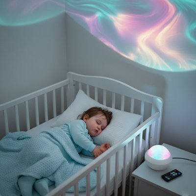 Veilleuse projection ciel étoilé 360° pour bébé et enfant | Projecteur galaxie apaisant - Univers du Sommeil Bébé