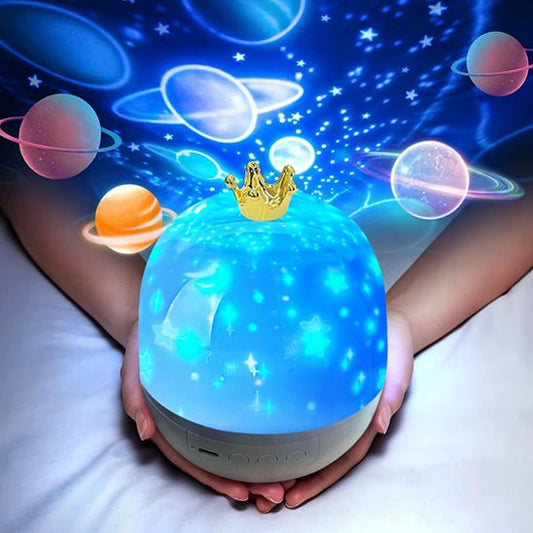 Veilleuse projection étoilée pour enfant | Projecteur ciel étoilé 360° apaisant - Univers du Sommeil Bébé